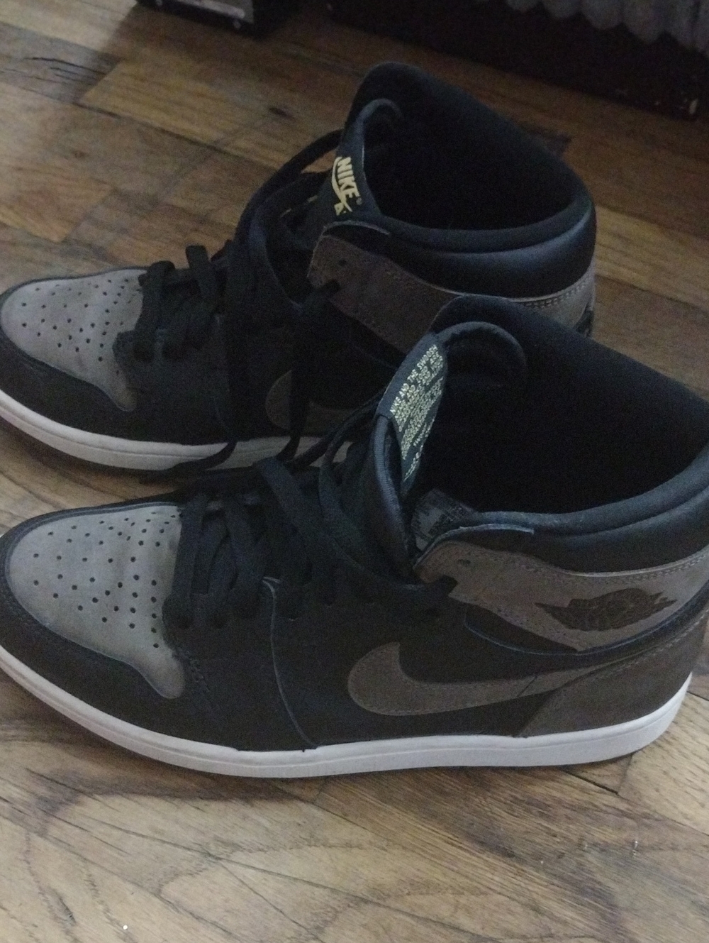 Nike High-Top Sneakers — Black and Gray